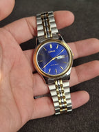 Lorus Sub Brand Of Seiko Two TOne Gents Watch Blue dial
