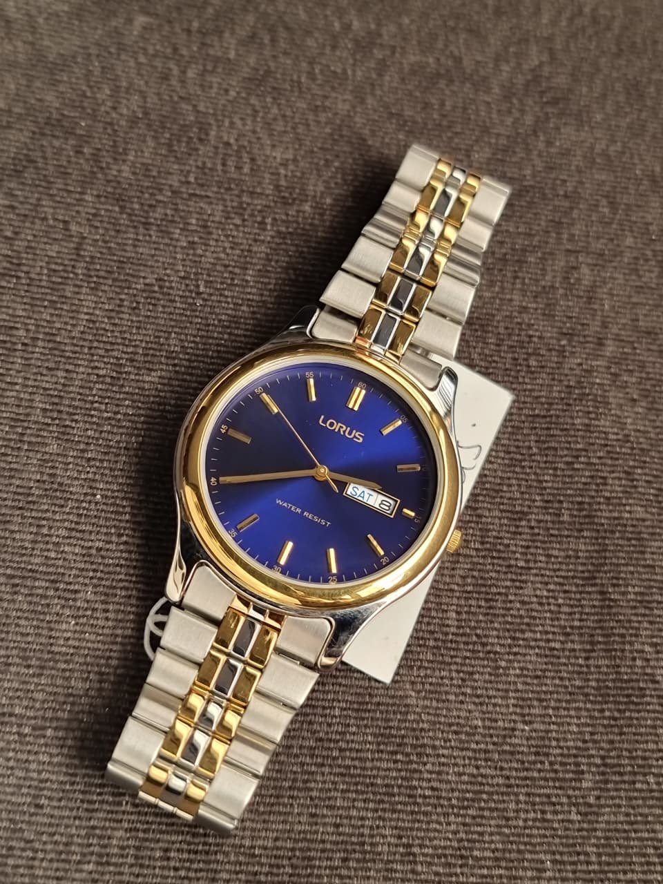 Lorus Sub Brand Of Seiko Two TOne Gents Watch Blue dial