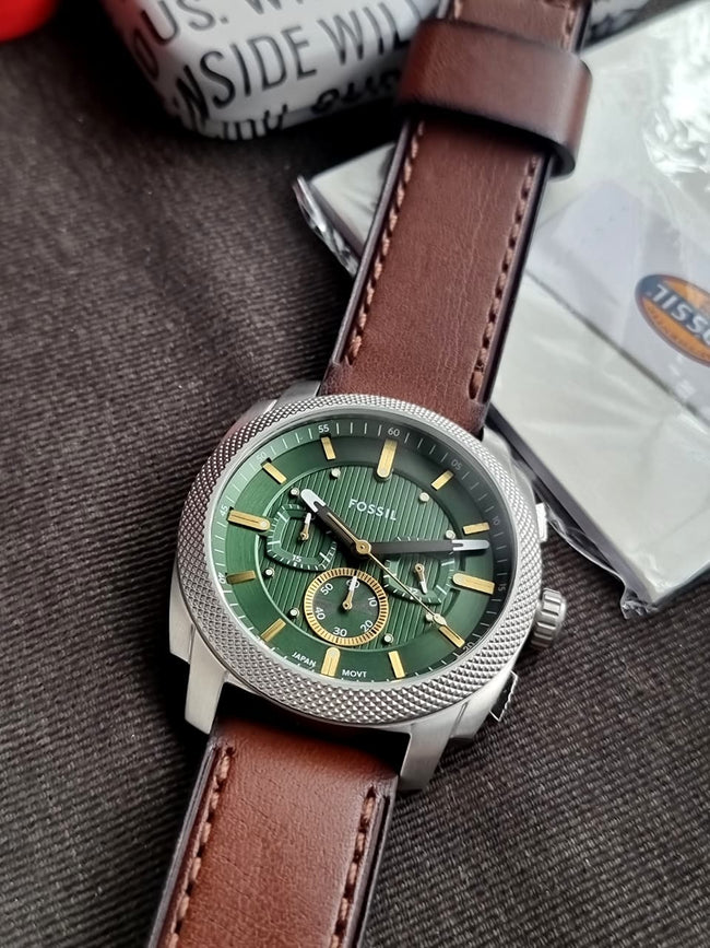 Fossil Men's Machine Chronograph Stainless Steel Watch Fs6100 (WITHOUT TAG) Main Image