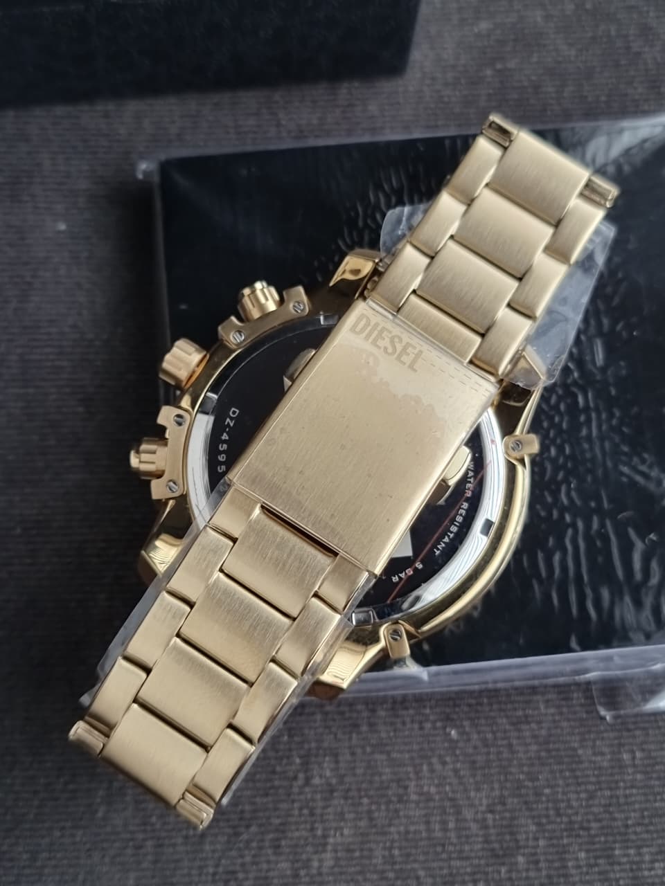 DIESEL Griffed Watch for Men, Quartz Chronograph Movement with Stainless Steel Strap