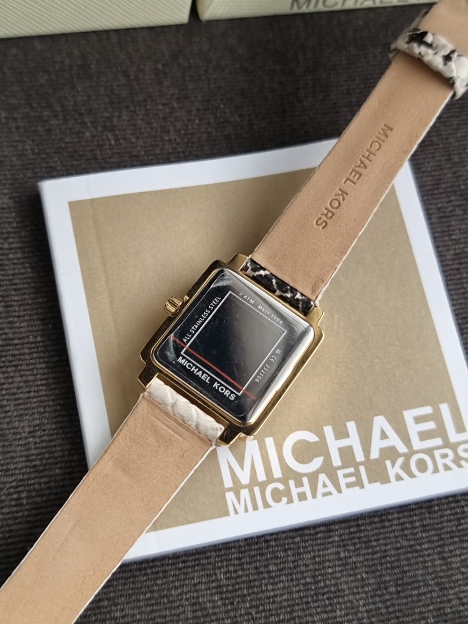 MIchael Kors Ladies Wtach Square Dial MKO1194 (WITHOUT TAG)