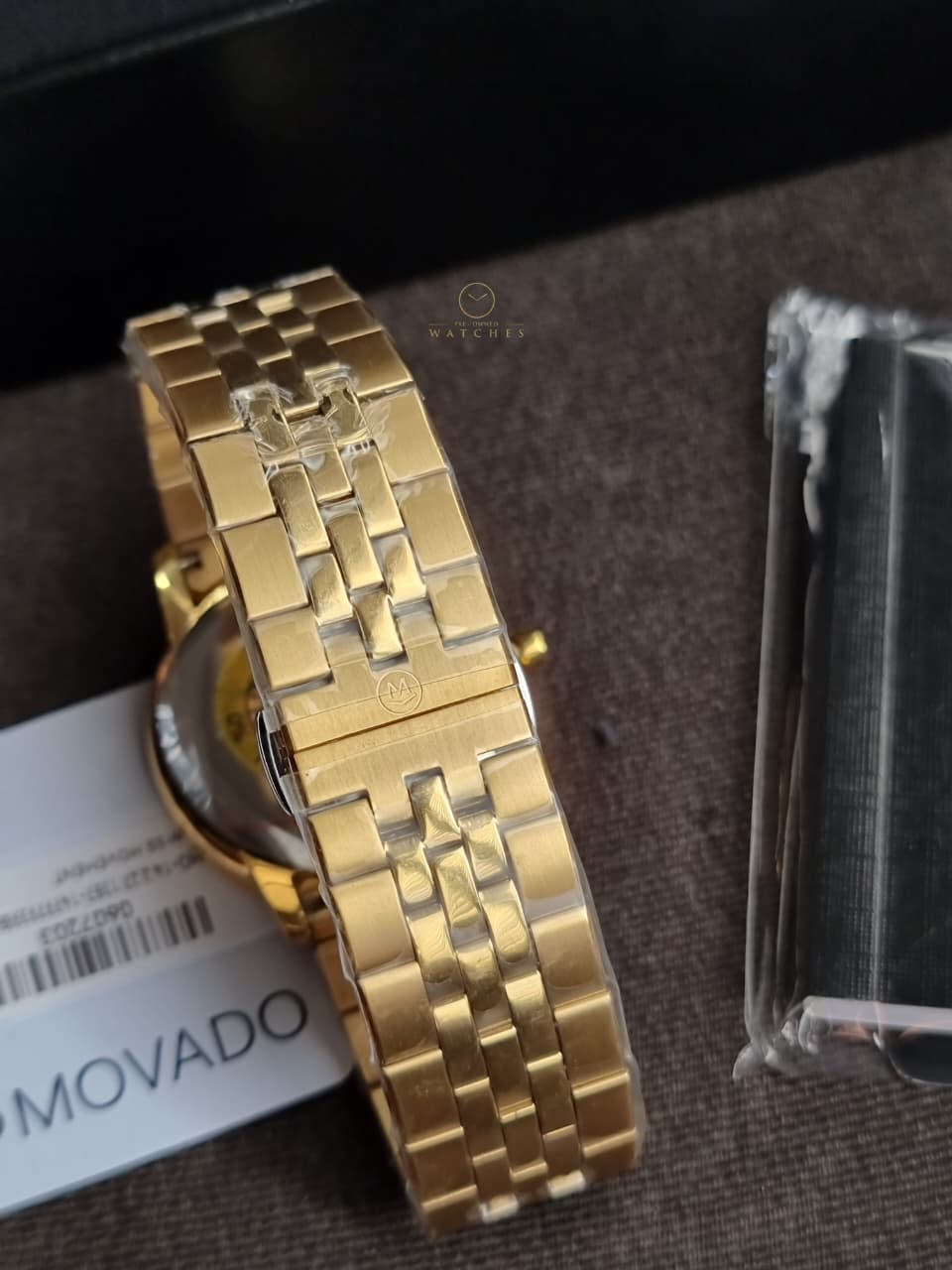 Movado Men’s Swiss Made Quartz Stainless Steel Black Dial 40mm Watch 0607203