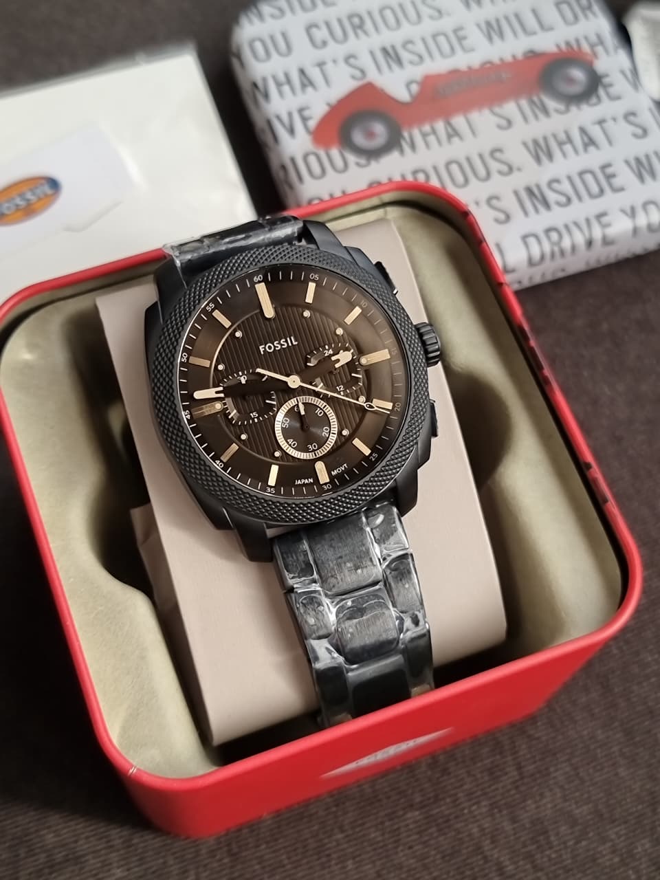 Fossil Machine FS6097 Man Quartz Watch (Without Tag)