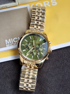 MICHAEL KORS Lexington Chronograph Green Dial Men's Watch MK8446