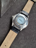 Titus Automatic Black leather Strap Black dial 41mm Dial Size
