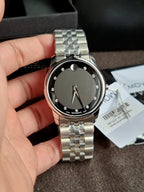 Movado Men’s Quartz Swiss Made Stainless Steel Black Dial 40mm Watch 0606878