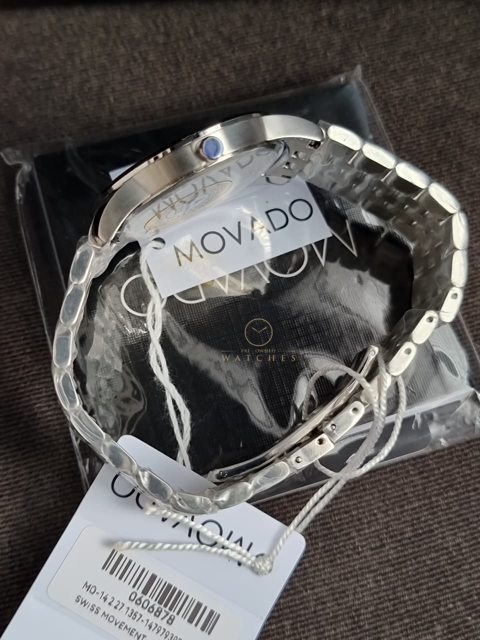 Movado Women’s Quartz Swiss Made Stainless Steel Mother of pearl Dial 28mm Watch 0607114