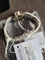 Movado Women’s Quartz Swiss Made Stainless Steel Mother of pearl Dial 28mm Watch 0607114