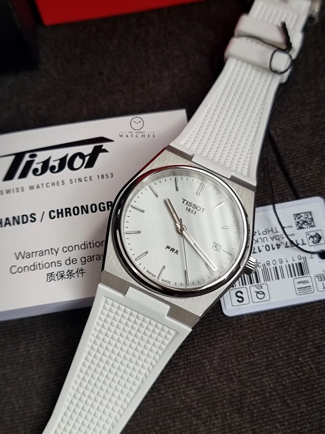 Tissot PRX 40 Men's White T137.410.17.011.00 Hover Image