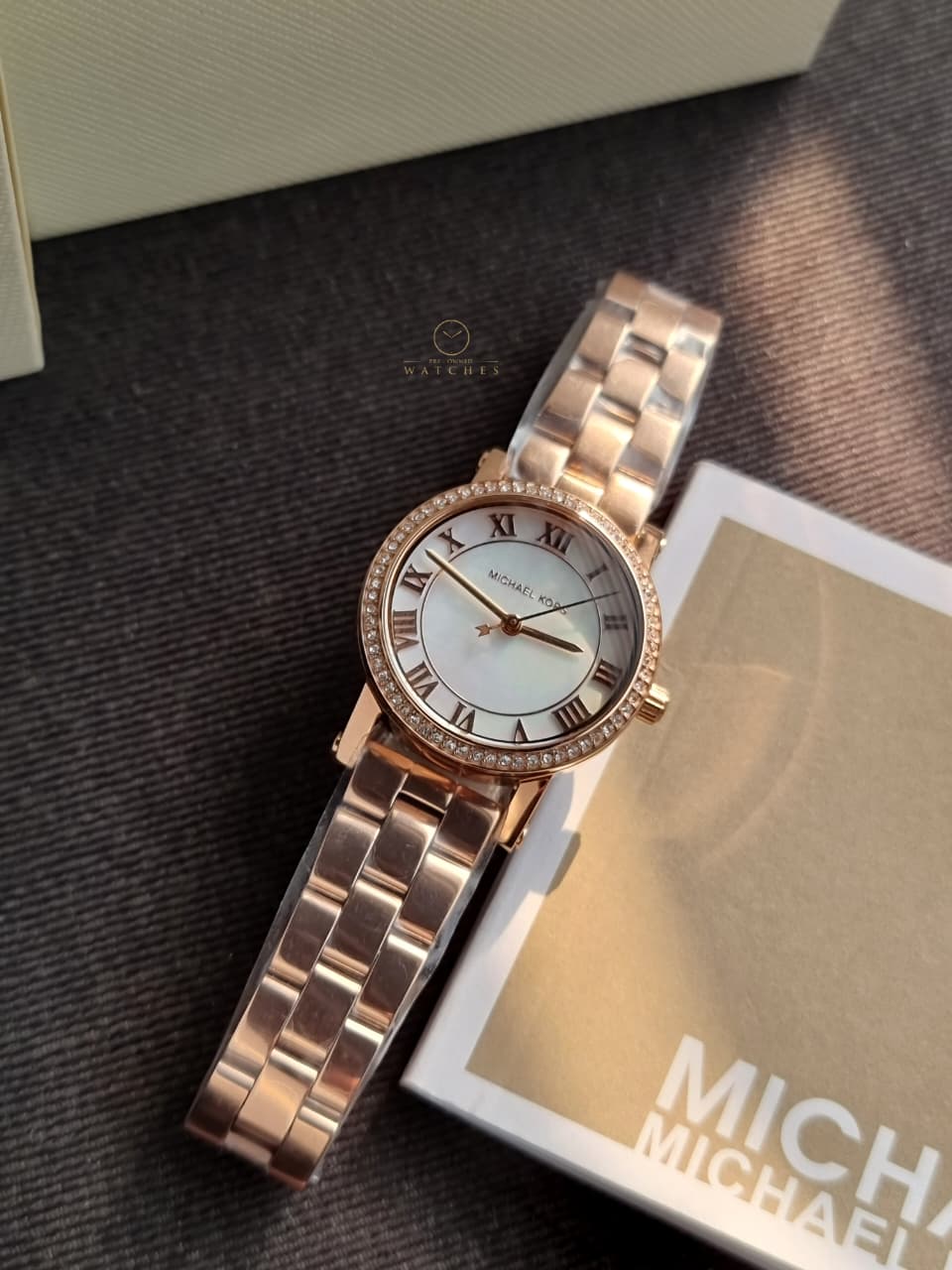 Michael Kors Women's Norie Three-Hand Rose Gold Stainless Steel Watch mk3558