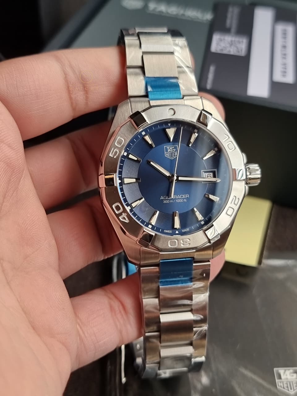 TAG HEUER Aquaracer Blue Sunray Dial Men's Watch Item No. WAY1112.BA0928