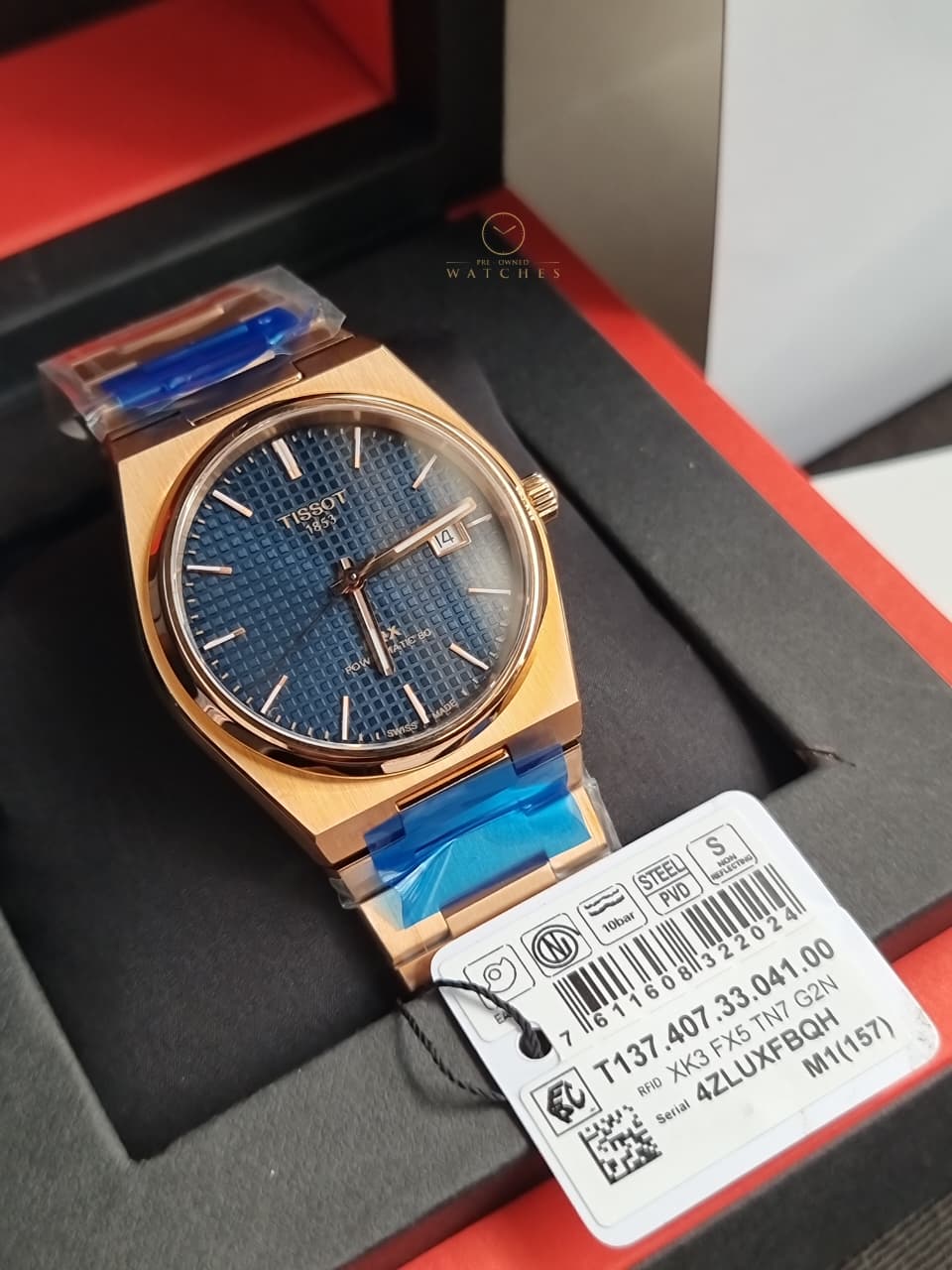 Tissot PRX Powermatic 40MM Blue Dial Men's Watch T137.407.33.041.00