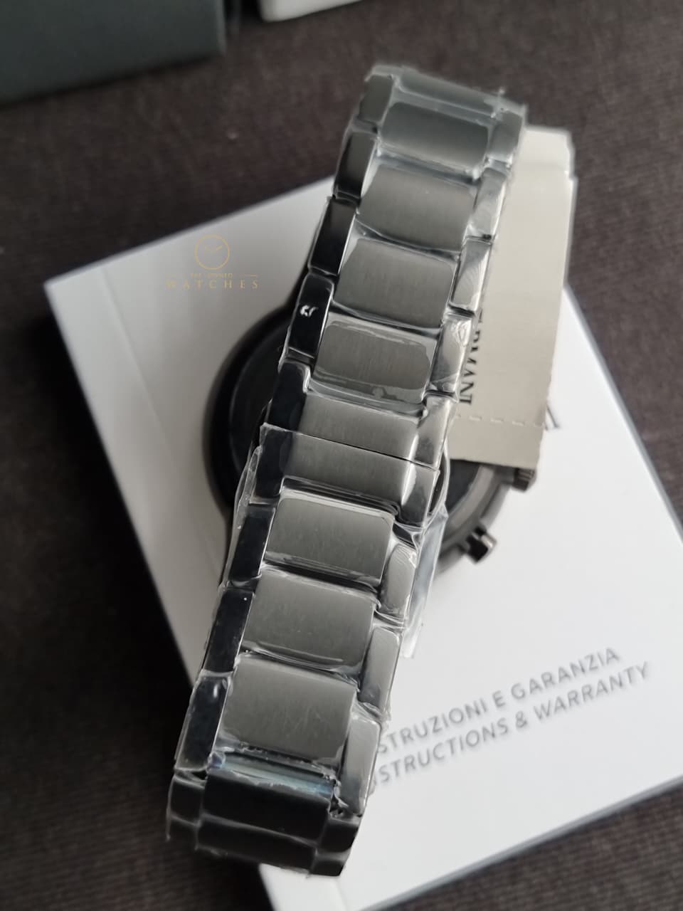 Emporio Armani Men’s Quartz Stainless Steel Grey Dial 43mm Watch AR2454