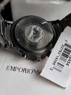 Emporio Armani Men’s Quartz Stainless Steel Grey Dial 43mm Watch AR2454