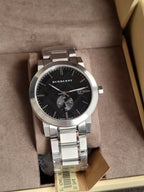 BURBERRY Dark Grey Dial Stainless Steel Men's Watch BU9901