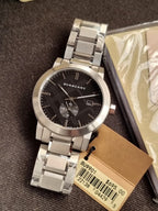 BURBERRY Dark Grey Dial Stainless Steel Men's Watch BU9901