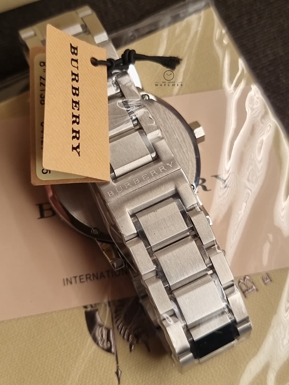 BURBERRY Dark Grey Dial Stainless Steel Men's Watch BU9901
