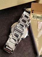 BURBERRY Blue Check Stamped Dial Stainless Steel Men's Watch BU9031