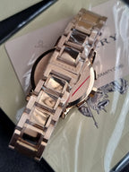 Swiss Rose Gold Date Dial 38mm Unisex Chronograph Wrist Watch The City BU9754