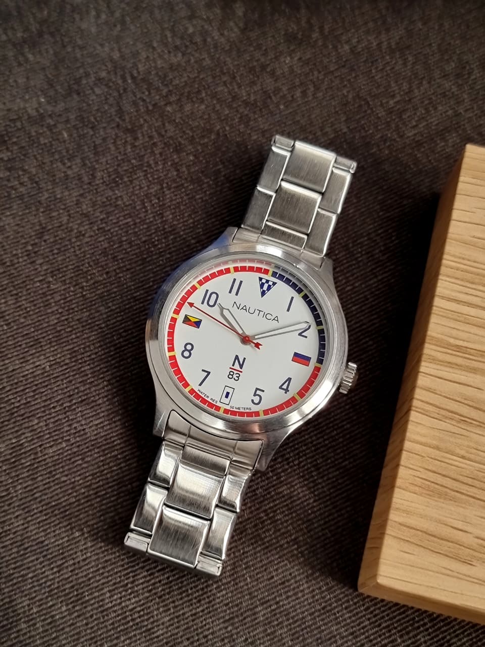 Nautica  Silver Chain Crissy White dial