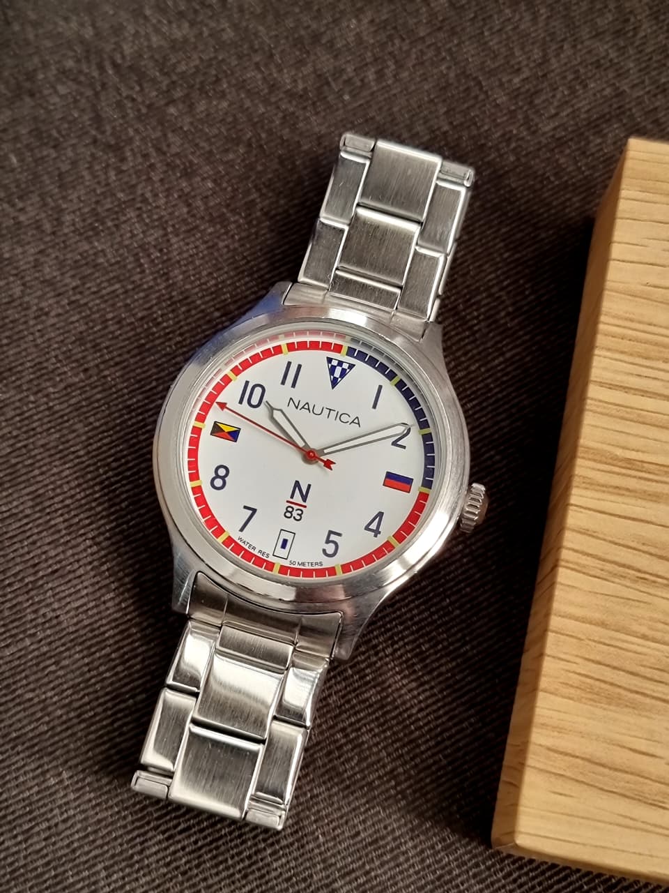 Nautica  Silver Chain Crissy White dial