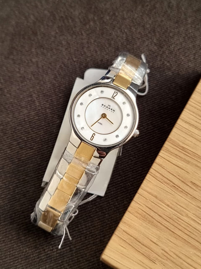 Skagen Denmark Fashion Brand Two Tone Quartz Watch  572ssgxg Hover Image