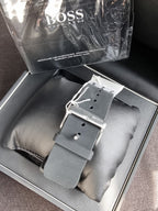 BOSS Orange 1512943 Men's Black Silver Orange 48 mm