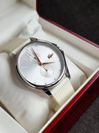 Lacoste Ladies Watch White Dial Silicon Strap 38mm Quartz Watch