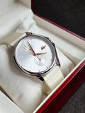 Lacoste Ladies Watch White Dial Silicon Strap 38mm Quartz Watch