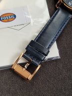 FOSSIL Rhett Chronograph Quartz Blue Dial Men's Watch Item No. BQ1704 (Without Tag)