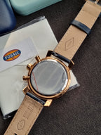 FOSSIL Rhett Chronograph Quartz Blue Dial Men's Watch Item No. BQ1704 (Without Tag)