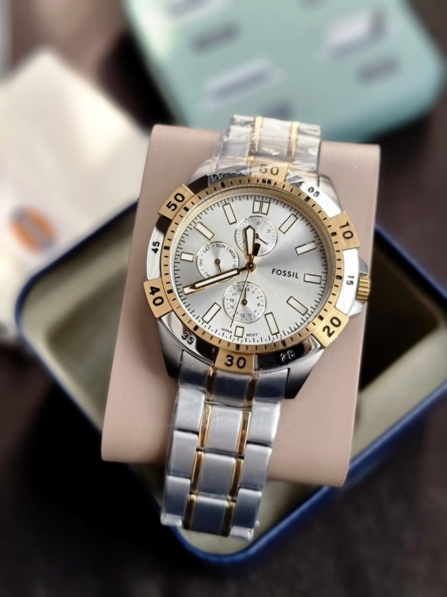 Fossil Men's Garrett Multifunction Two-Tone Stainless Steel Watch FS6148 (Without Tag) Hover Image