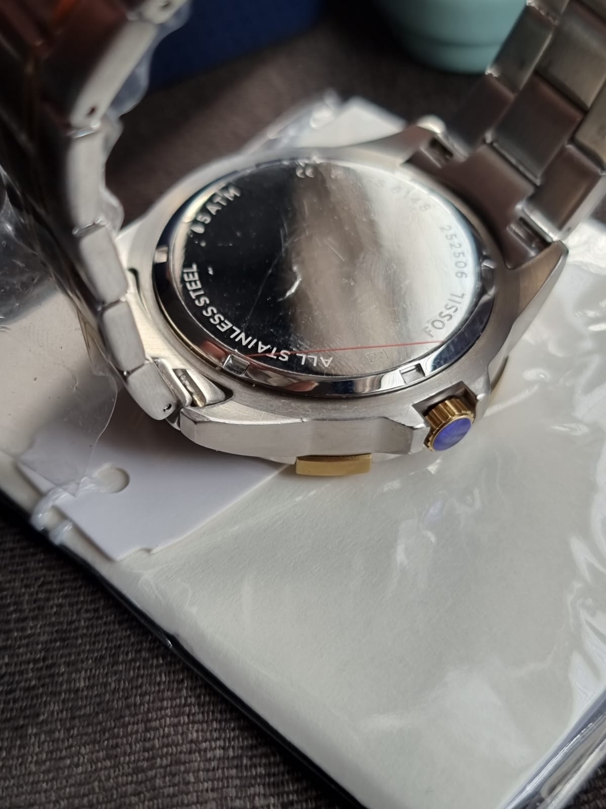 Fossil Men's Garrett Multifunction Two-Tone Stainless Steel Watch FS6148 (Without Tag)