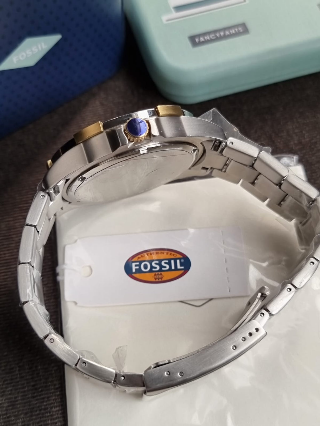 Fossil Men's Garrett Multifunction Two-Tone Stainless Steel Watch FS6148 (Without Tag)