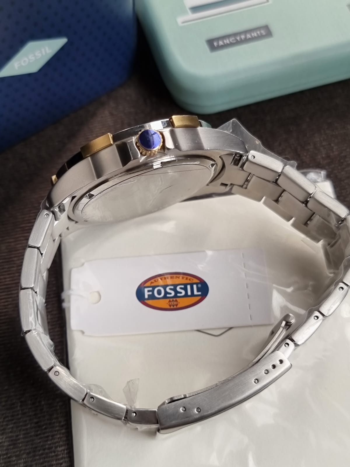 Fossil Men's Garrett Multifunction Two-Tone Stainless Steel Watch FS6148 (Without Tag)