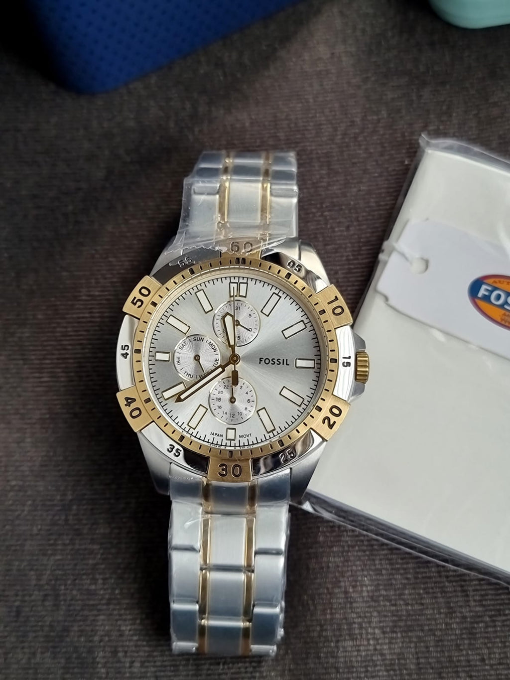 Fossil Men's Garrett Multifunction Two-Tone Stainless Steel Watch FS6148 (Without Tag)
