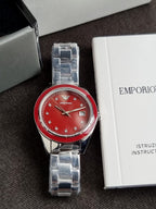 Emporio Armani Analog Red Dial Women's Watch-AR11544