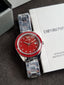 Emporio Armani Analog Red Dial Women's Watch-AR11544