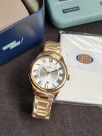 FOSSIL Mini Jacqueline Silver Dial Ladies Casual Watch ES5395 (Without Tag )