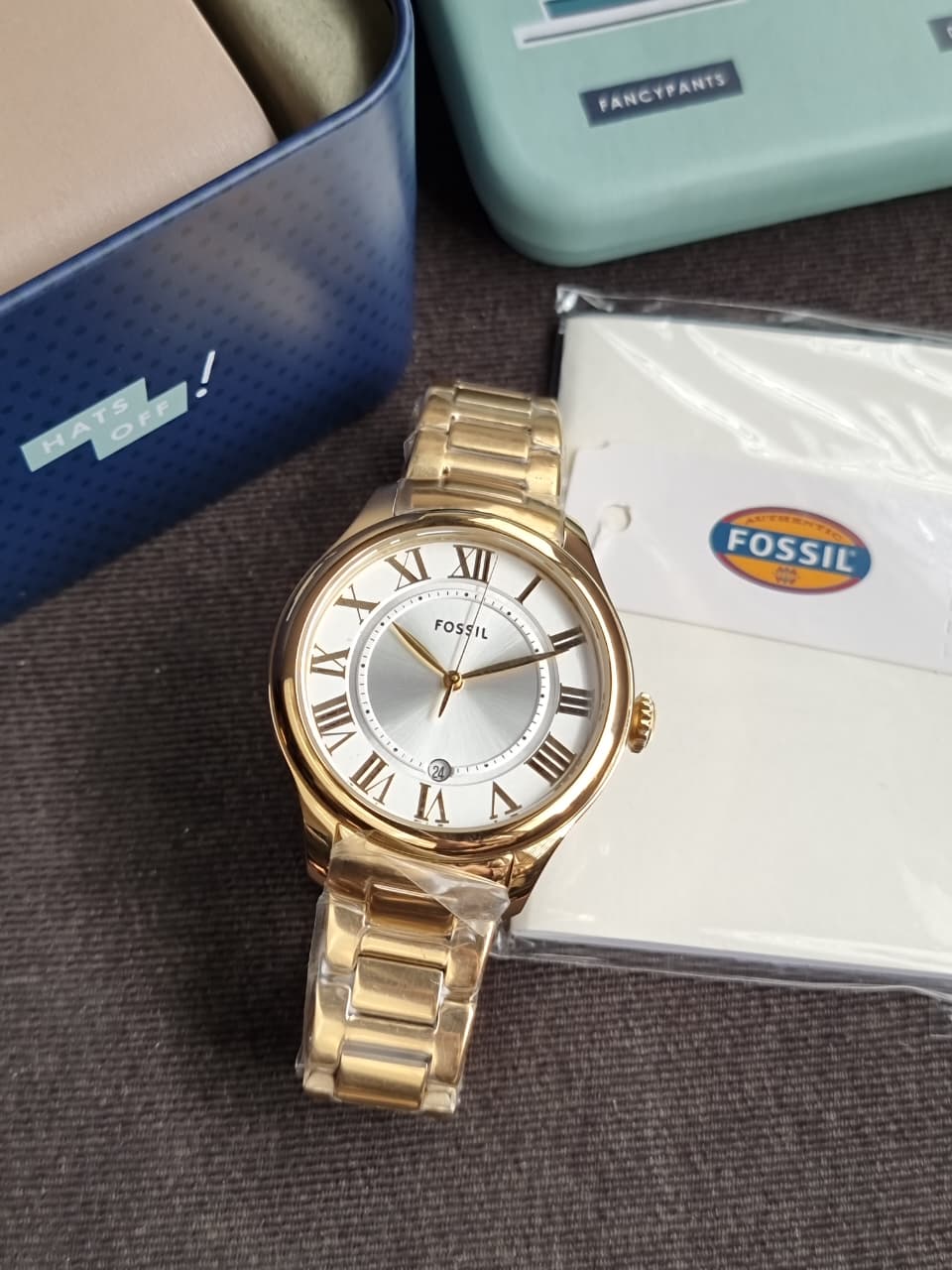 FOSSIL Mini Jacqueline Silver Dial Ladies Casual Watch ES5395 (Without Tag )