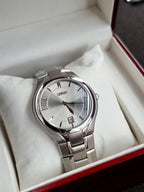 Esmurt Gents Watch 35mm Dial Size Silver Dial Color