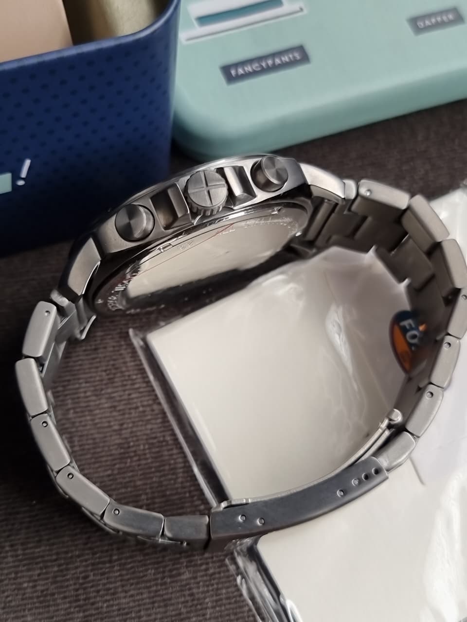 Fossil Privateer Chronograph Smoke Stainless Steel Watch - BQ2758