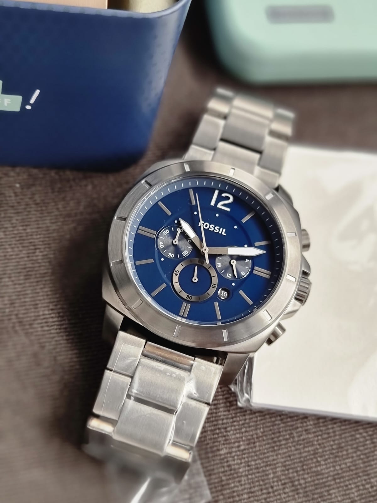 Fossil Privateer Chronograph Smoke Stainless Steel Watch - BQ2758