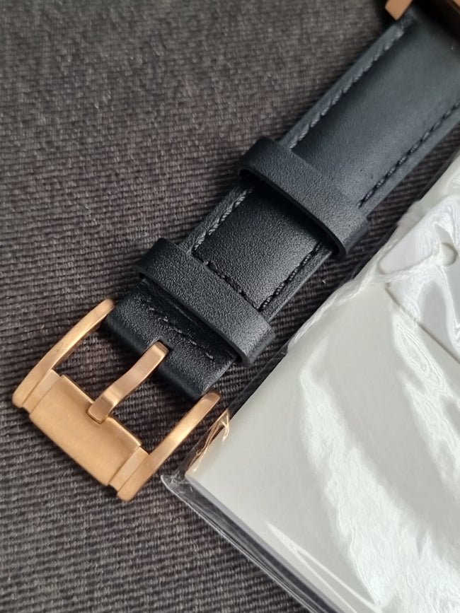 Fossil Rhett Multifunction Black Leather Watch - BQ2893 (Without Tag) Main Image