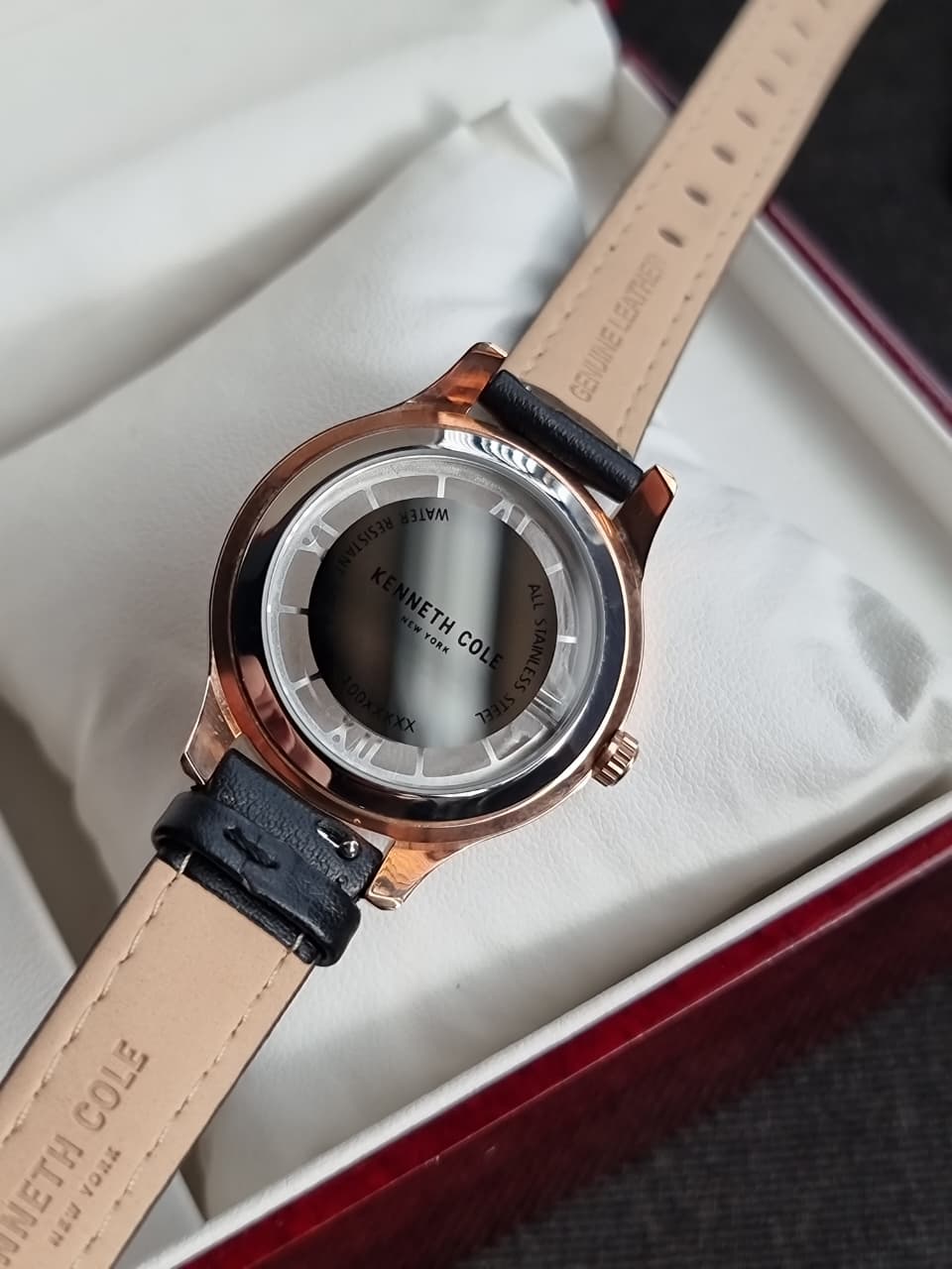 kenneth Cole Ladies Watch Skeleton dial Quartz Watch