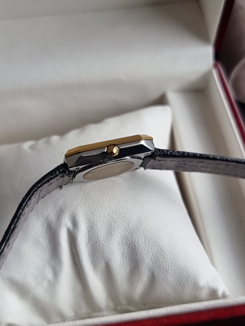 Rado Vintage Black Leather Strap  Quartz Watch