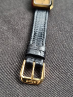 Rado Vintage Black Leather Strap  Quartz Watch