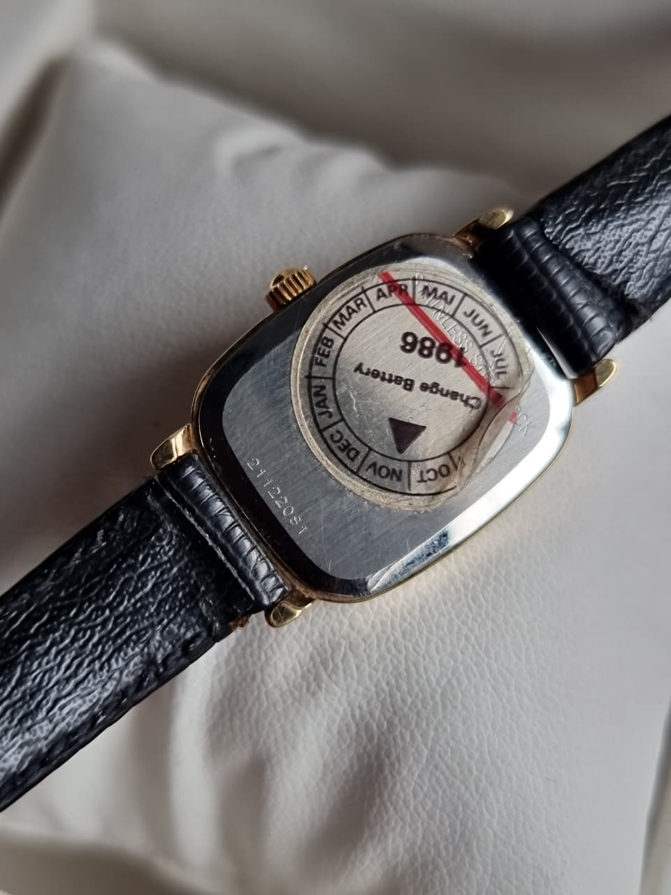 Longines Ladies Watch Black Leather Strap Quartz Watch