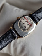 Longines Ladies Watch Black Leather Strap Quartz Watch