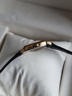 Longines Ladies Watch Black Leather Strap Quartz Watch